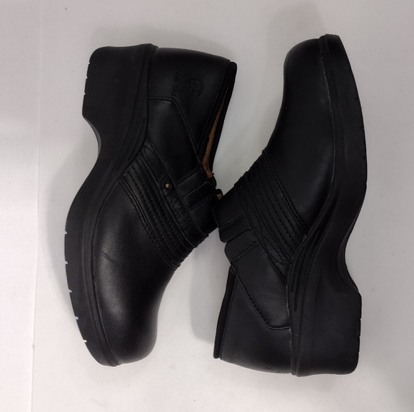 Ariat Safety Clog Steel Toe Shoes Womens 8.5C Black Work Casual Comfy Minimalist - Picture 7 of 14
